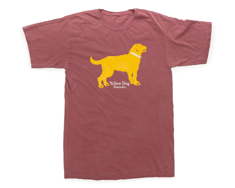 Yellow Dog Classic Short Sleeve t-shirt Nantucket Red Unisex fit