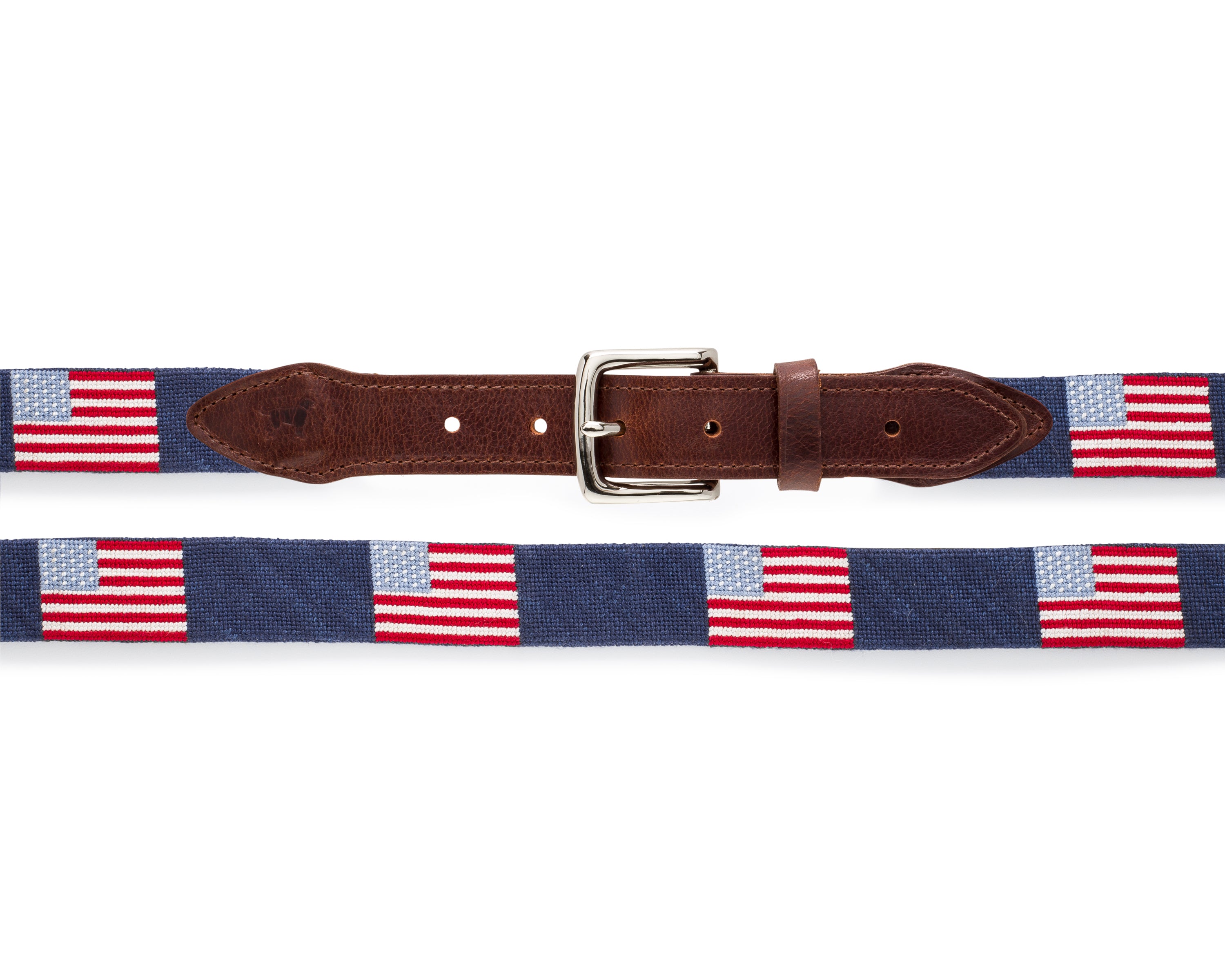 Yellow Dog® American Flag Needlepoint Belt Limited Edition