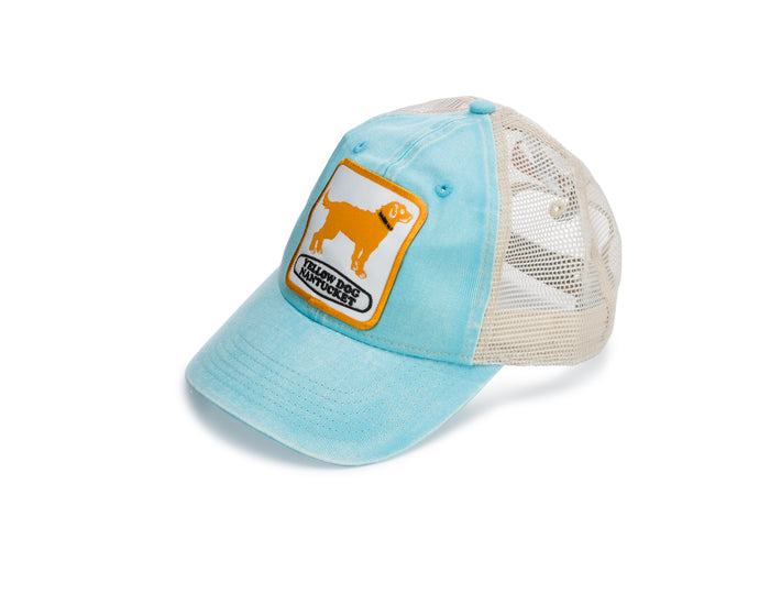 Yellow Dog Nantucket Trucker Mesh Cap: Island Blue