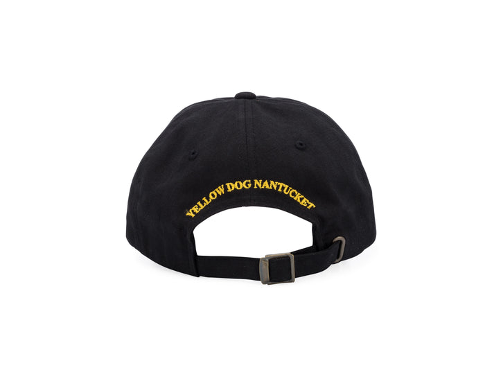 Yellow Dog Nantucket Black Cotton Cap