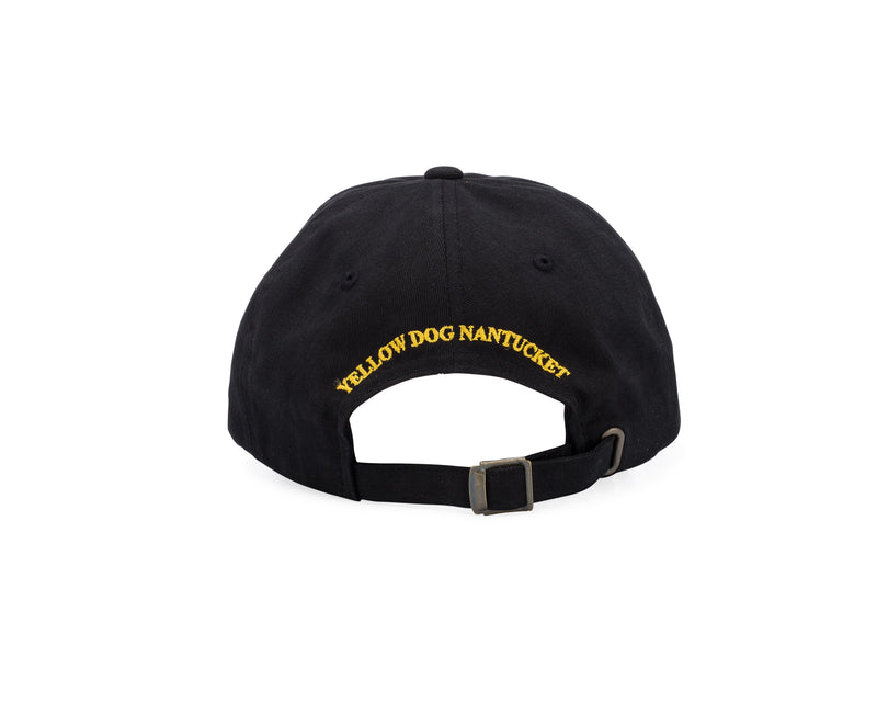 Yellow Dog Nantucket Black Cotton Cap