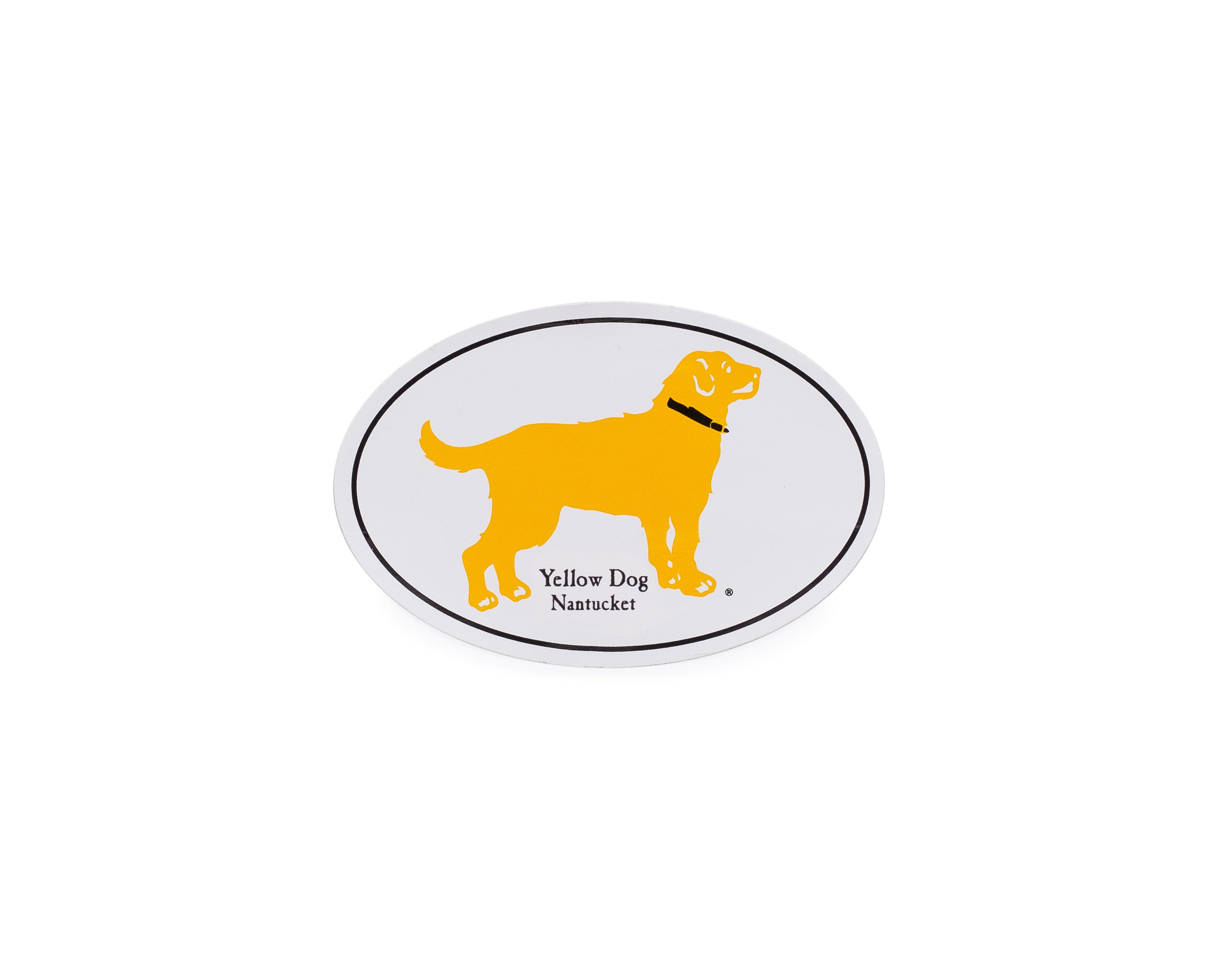 Yellow Dog® Nantucket Oval Sticker