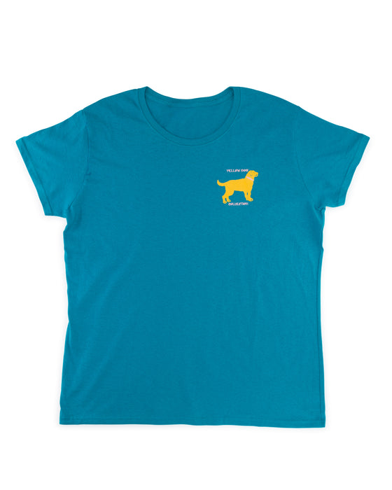 Women's Short Sleeve t-shirt Yellow Dog Collection: Jeep Hair