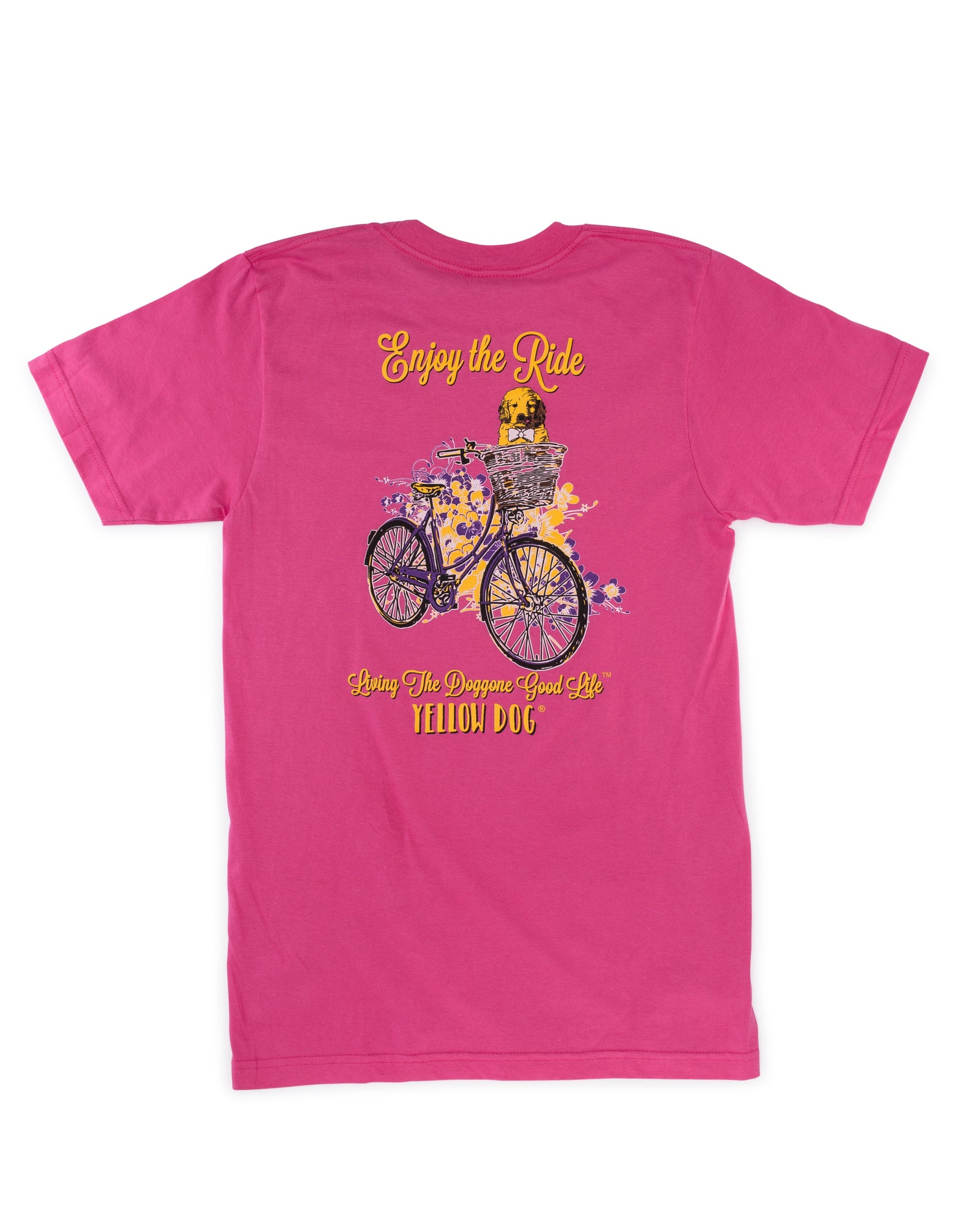 Yellow Riding Shirt Yellow Dog: Enjoy The Ride t-shirt