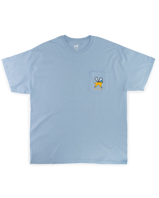 Yellow Dog Short Sleeve Lacrosse T-shirt North Carolina Blue